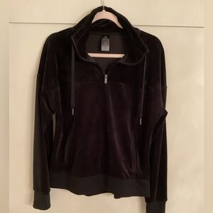 Champion Black Velour Pullover